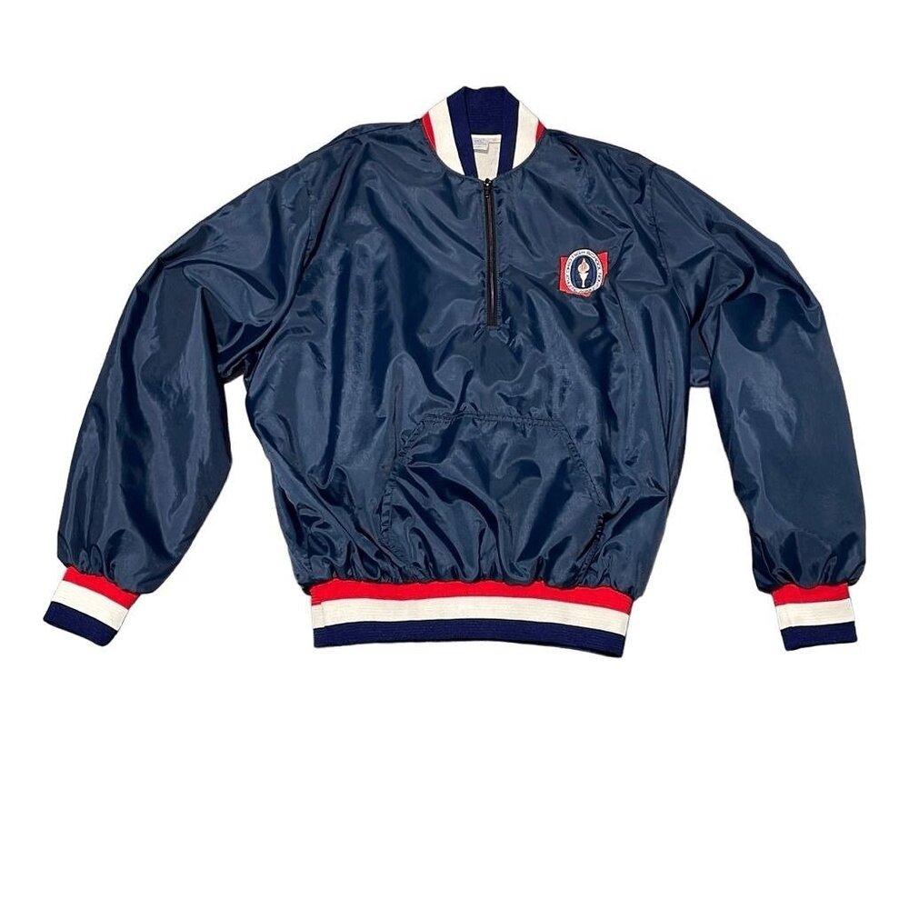 Vintage Gem Sportswear Mens Blue Ohio High School Athletic Association Jacket Si